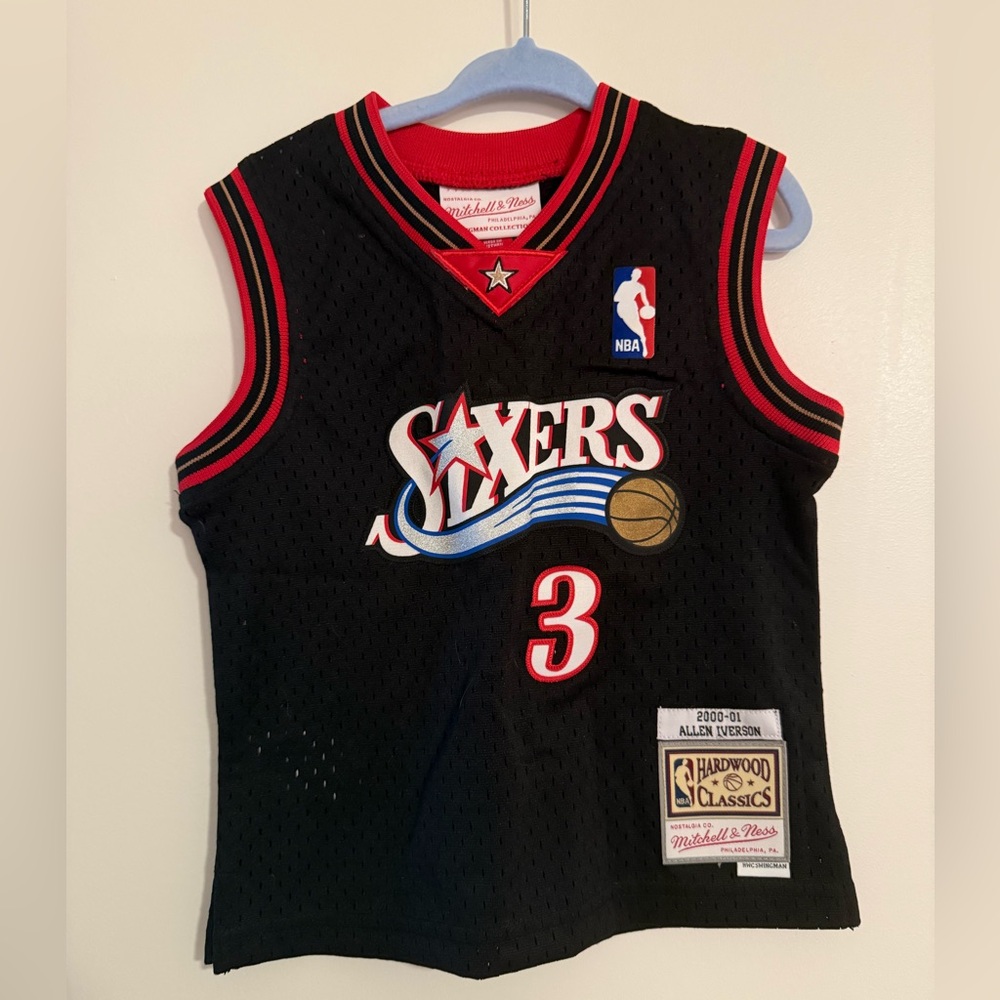 Kids Black Sixers Basketball Jersey